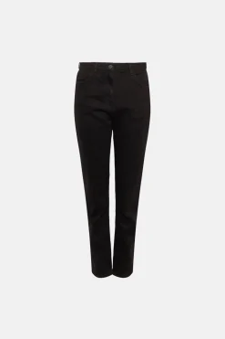 Online Oasis Short Organic Authentic Mom Jean Black