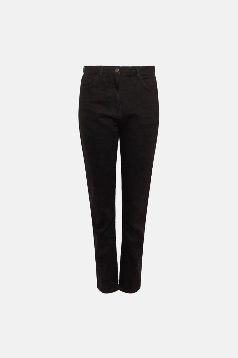 Online Oasis Short Organic Authentic Mom Jean Black