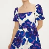 Clearance Oasis Short Sleeve Bardot Mini Dress Ivory