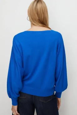 Outlet Oasis Slash Neck Knitted Jumper Forest