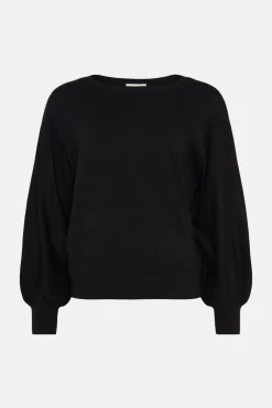 Outlet Oasis Slash Neck Knitted Jumper Black