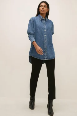 Online Oasis Slim Leg Ankle Grazer Trouser Black
