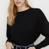 Sale Oasis Slouchy Jumper Black