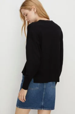 Sale Oasis Slouchy Jumper Black