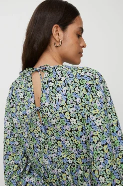 Discount Oasis Small Pansy Crinkle Mini Dress Green