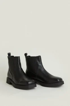 Discount Oasis Smart Leather Chelsea Ankle Boots Black