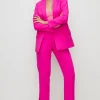 New Oasis Split Detail Straight Leg Trouser Pink