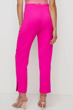 New Oasis Split Detail Straight Leg Trouser Pink