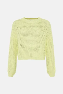 Discount Oasis Stitch Detail Crew Neck Jumper Orange