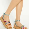 Online Oasis Strap Cork Flatforms Multi