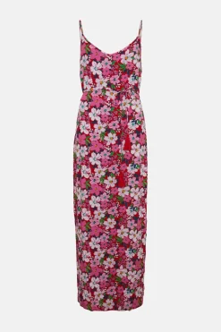 Fashion Oasis Strappy Maxi Dress Red