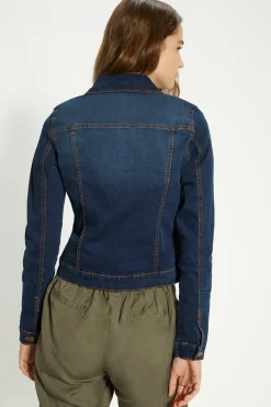 Fashion Oasis Stretch Denim Fitted Nancy Jacket Pale Wash