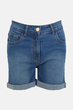 Best Oasis Stretch Denim High Waist Lily Short Neutral