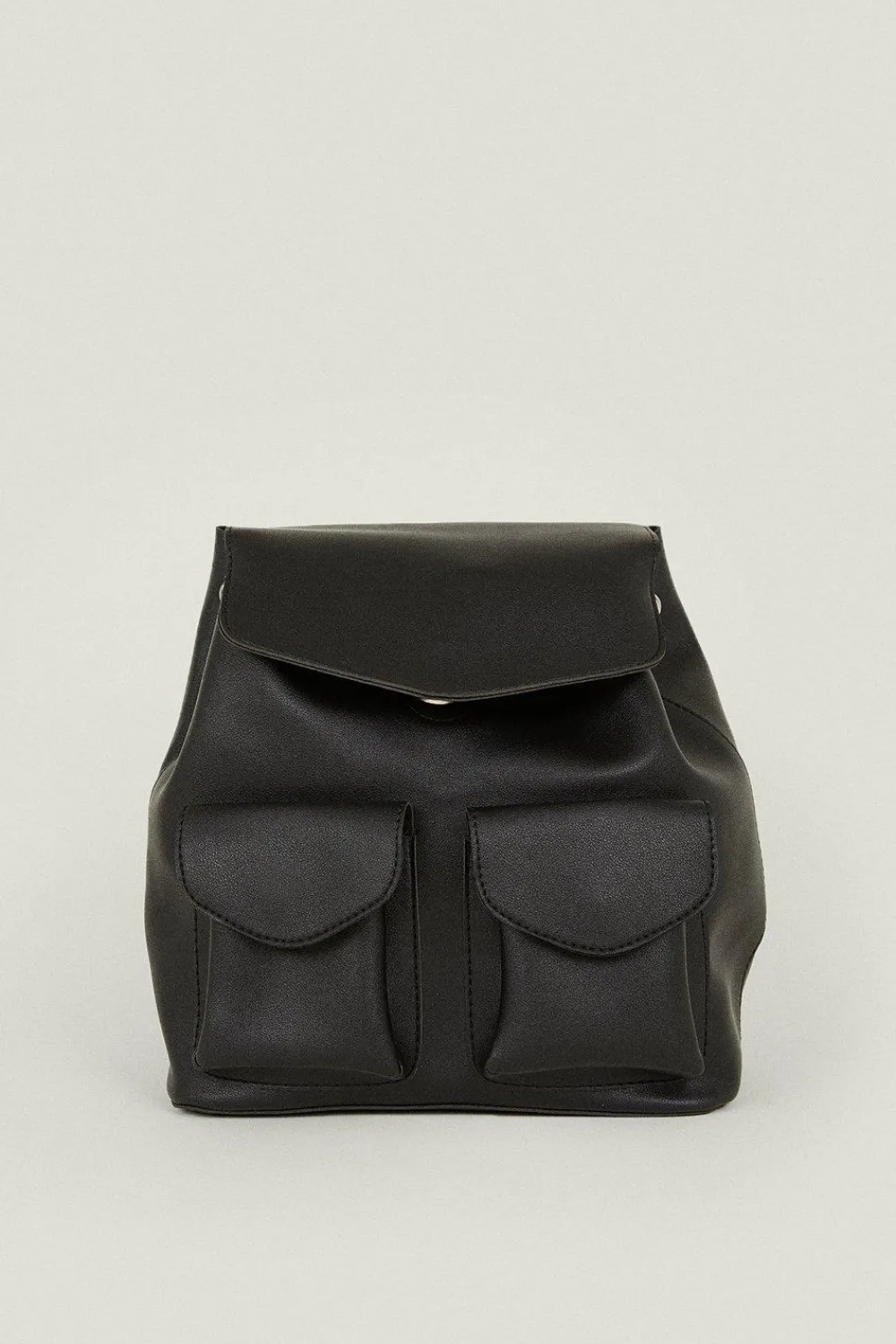 Discount Oasis Tassle Double Pocket Backpack Black