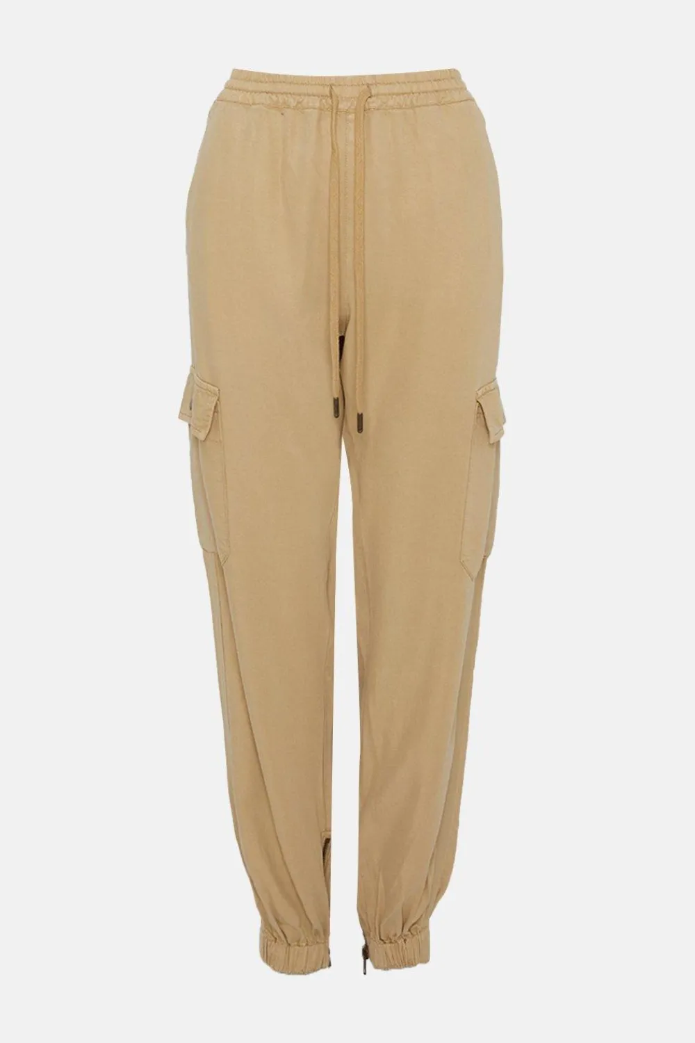 Discount Oasis Tencel Ultimate Cargo Trouser Camel