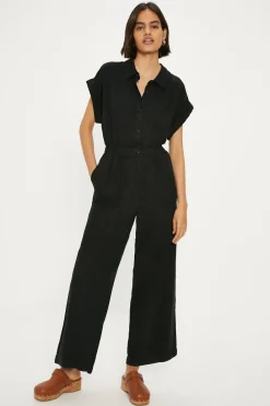 Best Oasis Tencel Utility Jumpsuit Black