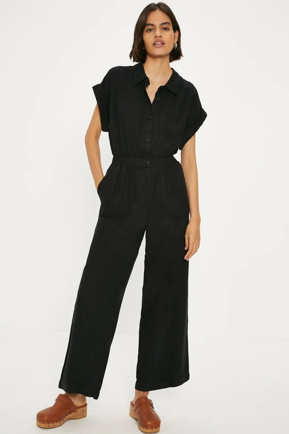 Best Oasis Tencel Utility Jumpsuit Black