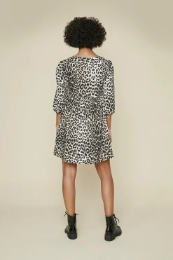 Outlet Oasis Textured Printed Skater Dress Animal