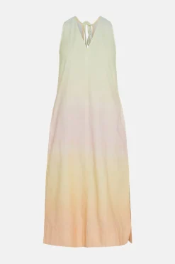 New Oasis Tie Dye Cotton Twill Slip Dress Multi