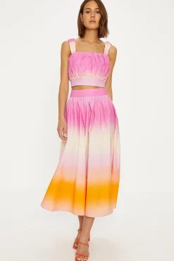 New Oasis Tie Dye Midi Skirt Multi