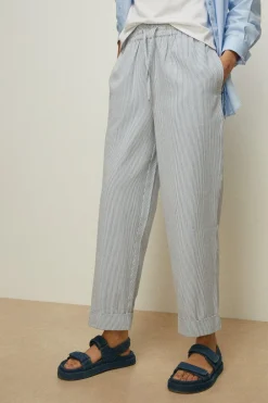 Clearance Oasis Turn Up Hem Trouser Stripe