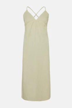 Clearance Oasis Twill Slip Dress Lemon