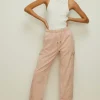 Sale Oasis Washed Cotton Twill Cargo Trouser Washed Pink