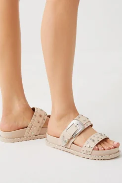 New Oasis Western Stud Detail Slider Nude Pink
