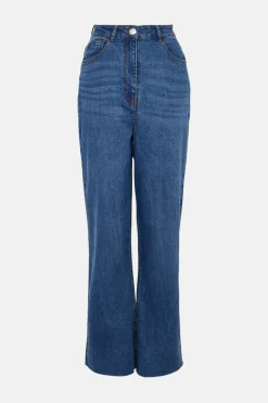 Discount Oasis Wide Leg Jean Mid Wash